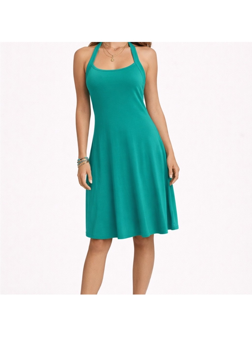 Venus Green Halter dress